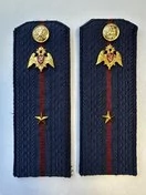 Погоны Росгвардии ФСВНГ на куртку 14см Картон звание Младший Лейтенант цвет темно-синий