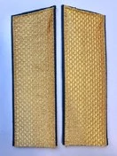 Погоны ФСБ парадные золотые рядового состава Кляммеры в комплекте картон 17см Скос