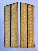 Погоны ФСБ парадные золотые 1 просвет Кляммеры в комплекте картон 17см Скос