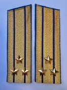 Погоны парадные ФСБ золотые картон звание Полковник 17см Скос