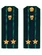 Погоны Прокуратуры темно-синие ПЛАСТИК Звание Подполковник 14см