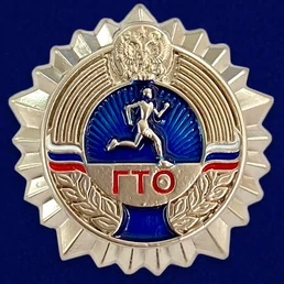 Серебряный значок ГТО №438