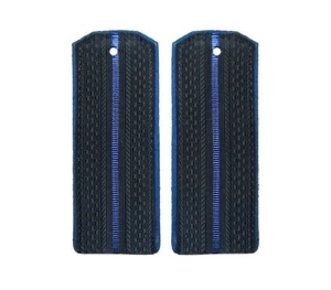 Погоны ФСБ/ФСО повседневные на куртку 1 просвет галун картон (2211077) 14х5,5см