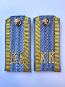 Погоны ФСБ,ФСО кадетские Голубые КК 10,5 см картон в сборе с фурнитурой