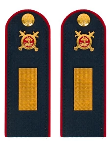 Погоны Полиции темно-синие КАРТОН Звание Старшина 15см