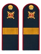 Погоны Полиции темно-синие КАРТОН Звание Старший Сержант 15см