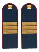 Погоны Полиции на Китель синие КАРТОН Звание Сержант Пришивные 15см