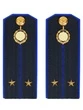 Погоны ФСБ на куртку цвет синий ПЛАСТИК, звание Лейтенант 14х5,5см