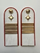 Погоны МЧС белые на рубашку Сержант Картон