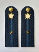 Погоны ФССП с фурнитурой звание Младший Лейтенант картон 14х4,5см цвет темно-синий