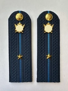 Погоны ФССП с фурнитурой звание Младший Лейтенант картон 14х4,5см цвет темно-синий