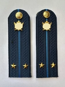 Погоны ФССП с фурнитурой звание Лейтенант картон 14х4,5см цвет темно-синий