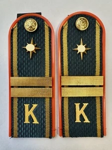 Погоны Курсант МЧС 14см пластик в сборе с фурнитурой Младший Сержант