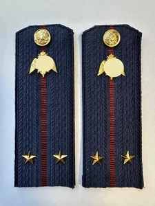 Погоны Росгвардии ФСВНГ на куртку 14см Картон звание Лейтенант цвет темно-синий