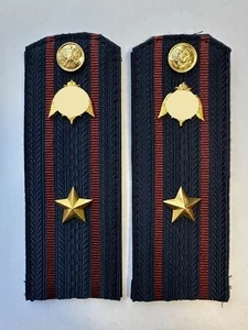 Погоны Росгвардии ФСВНГ на куртку 14см Картон звание Майор цвет темно-синий