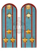 Погоны МЧС повседневные на рубашку 14х5см картон Звание Полковник