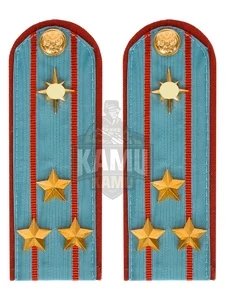 Погоны МЧС повседневные на рубашку 14х5см картон Звание Полковник