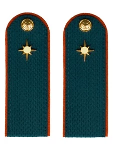 Погоны МЧС 14х5см КАРТОН с фурнитурой звание Рядовой