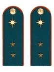 Погоны МЧС Прапорщик Картон