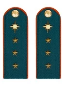 Погоны МЧС Старший Прапорщик Картон