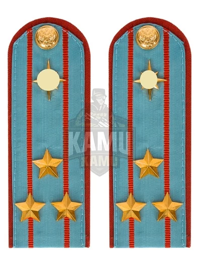 Погоны МЧС голубые на рубашку ПЛАСТИК Звание Полковник