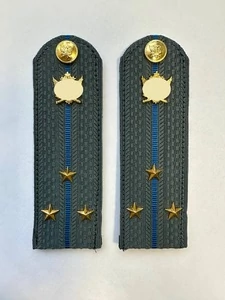 Погоны ФССП с фурнитурой серые звание Старший Лейтенант картон 14х4,5см