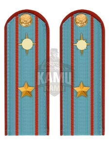 Погоны МЧС голубые на рубашку ПЛАСТИК Звание Майор