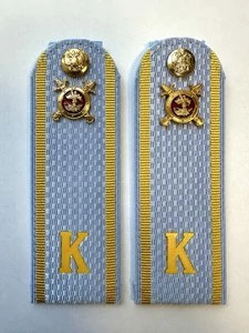 Погоны Курсант Полиции 14см пластик в сборе с фурнитурой Картон