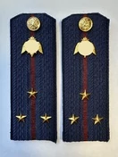 Погоны Росгвардии ФСВНГ на куртку 13см Картон звание Старший Лейтенант цвет темно-синий