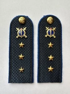 Погоны Юстиции в сборе на куртку картон звание Старший Прапорщик 12 см