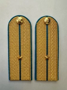 Погоны ФССП парадные золотые с фурнитурой звание Младший Лейтенант Картон 13см