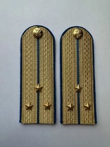 Погоны Юстиции золотые на китель Картон звание Старший Лейтенант 13 см