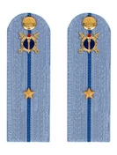 Погоны Юстиции на рубашку в сборе картон Звание Младший лейтенант 13 см