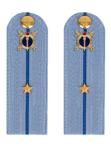 Погоны Юстиции на рубашку в сборе картон Звание Младший лейтенант 13 см
