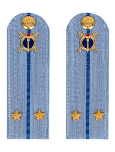 Погоны Юстиции на рубашку в сборе картон Звание лейтенант 13 см