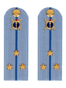 Погоны Юстиции на рубашку в сборе картон Звание Старший лейтенант 13 см