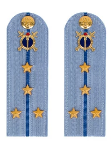 Погоны Юстиции на рубашку в сборе картон Звание Капитан 13 см
