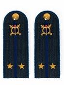 Погоны Юстиции в сборе на куртку картон 13 см звание Лейтенант