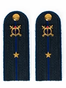 Погоны Юстиции в сборе на куртку картон 13 см звание Младший лейтенант