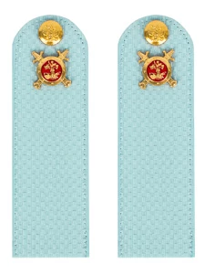 Погоны Полиции на рубашку голубые КАРТОН Звание Рядовой 12 см