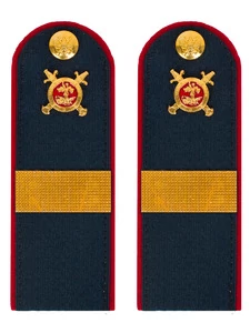 Погоны Полиции темно-синие КАРТОН Звание Старший Сержант 12см