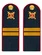 Погоны Полиции темно-синие КАРТОН Звание Младший Сержант 12см