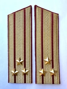 Погоны Росгвардии ФСВНГ парадные золотые 17 см Скос звание Полковник