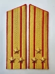 Погоны Общевойсковые парадные Полковник Скос картон цвет золотой