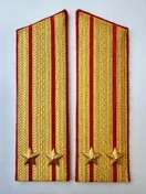 Погоны Общевойсковые парадные Подполковник Скос картон цвет золотой