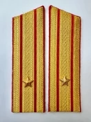 Погоны Общевойсковые парадные Майор Скос картон цвет золотой