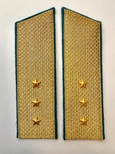 Погоны ВДВ, ВКС, ВВС парадные золотые с фурнитурой Скос на Китель звание Старший Прапорщик