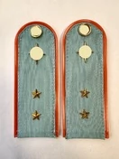 Погоны МЧС голубые на рубашку ПЛАСТИК Звание Прапорщик