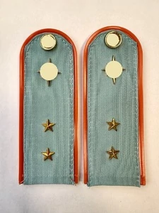 Погоны МЧС голубые на рубашку ПЛАСТИК Звание Прапорщик