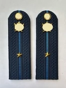 Погоны ФССП с фурнитурой звание Младший Лейтенант картон 14х4,5см цвет темно-синий